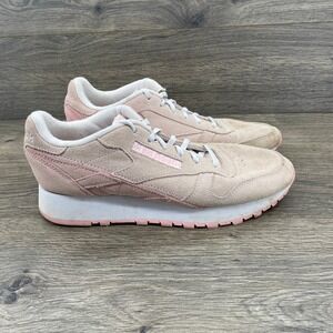 Reebok Classic Pink Suede Casual Athletic Sneakers Women's Size 8.5